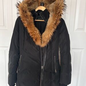 Mackage Puffer Jacket Fur Trim Size S